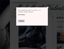Tablet Screenshot of michelleavalentine.com